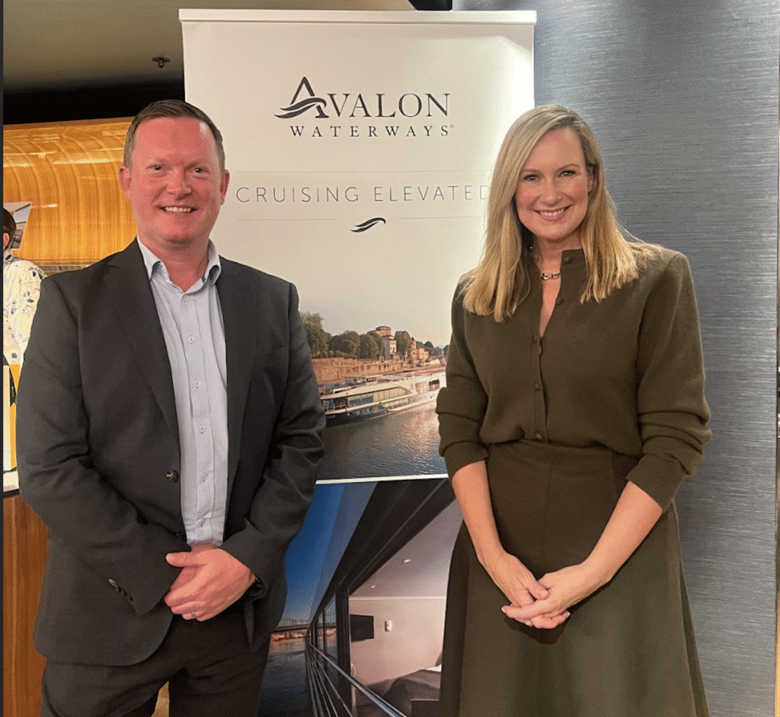 Chris Fundell and Mel Doyle from Avalon Waterways  
